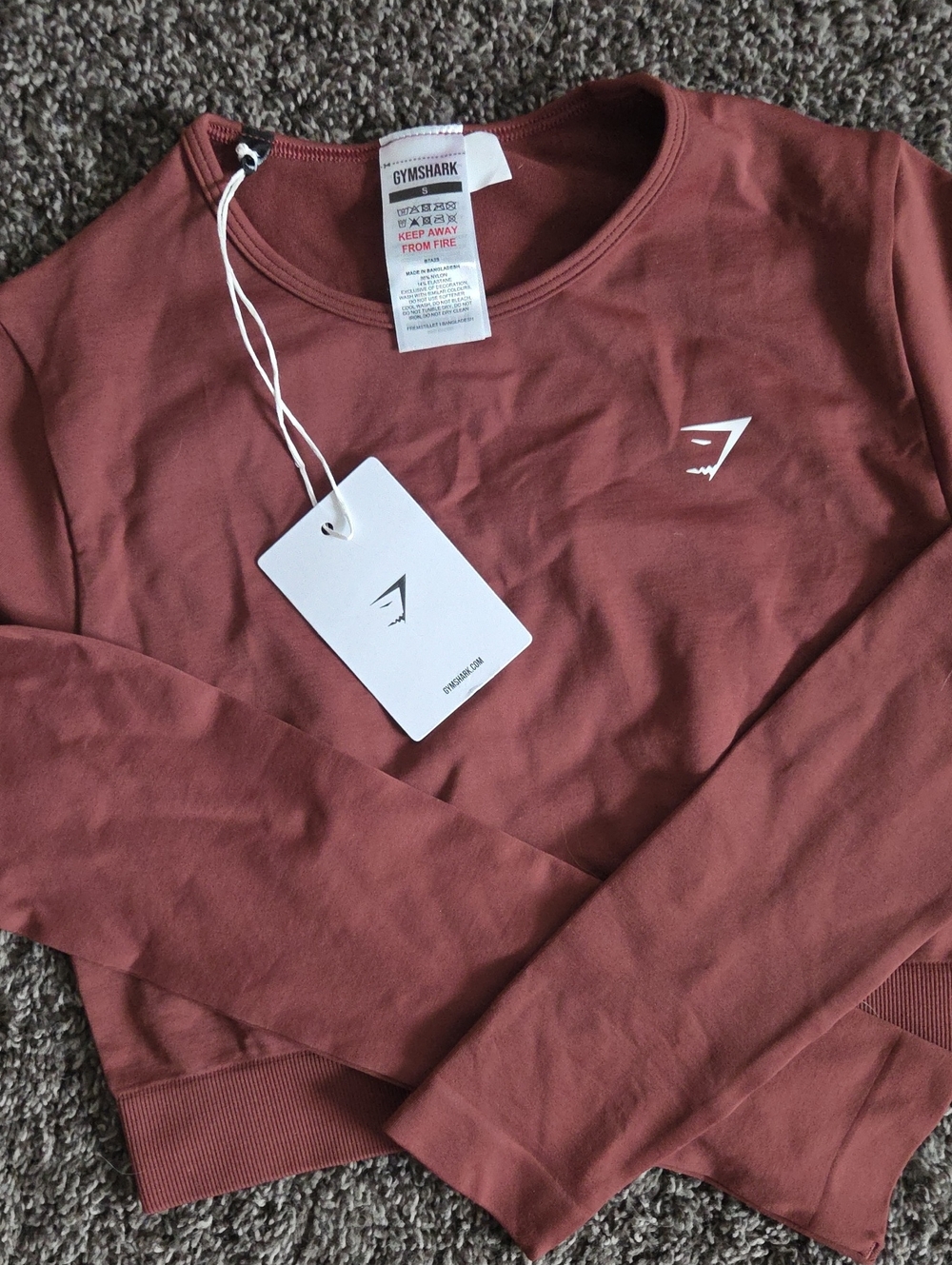 GYMSHARK Everyday Seamless Long Sleeve Crop ToP